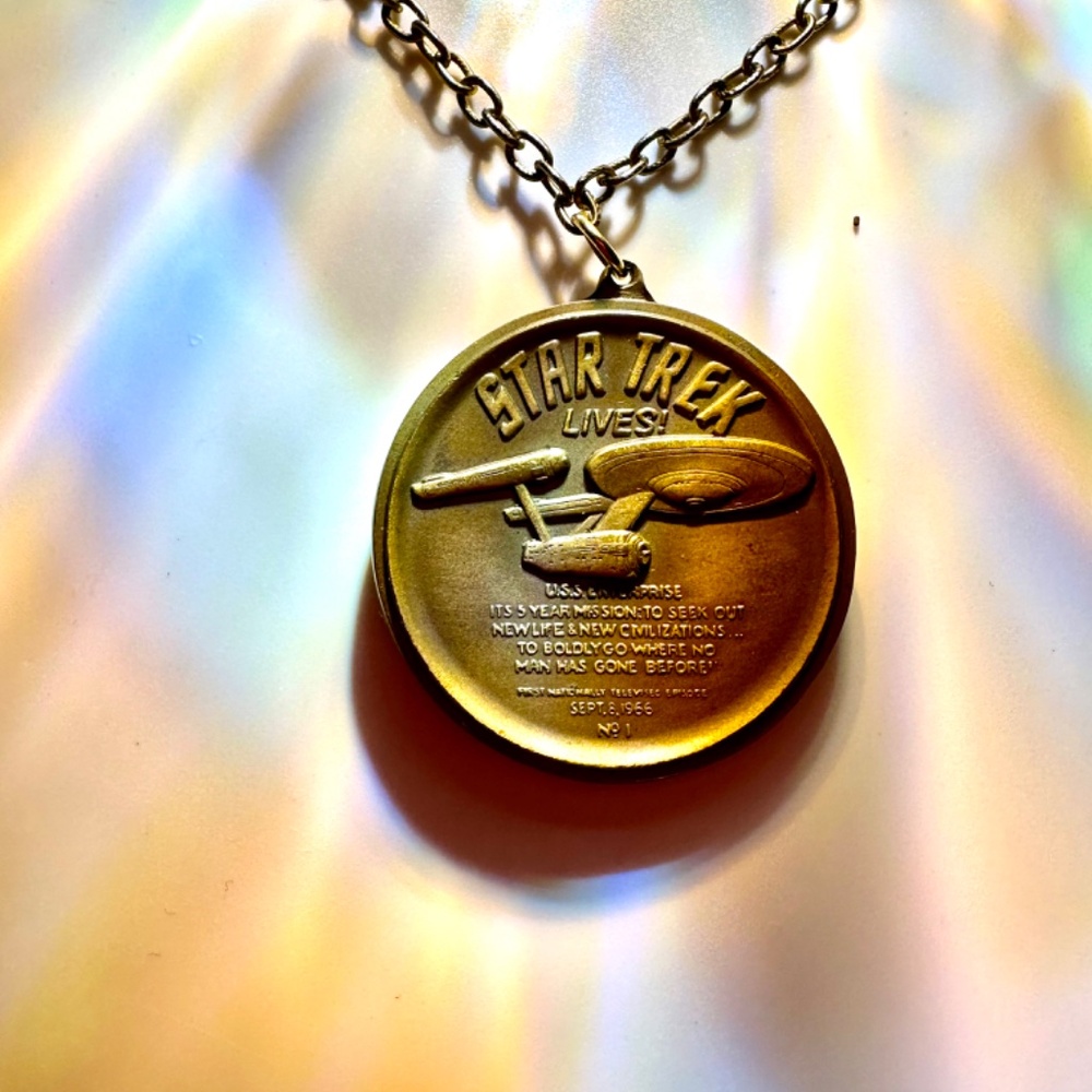 Star Trek Bronze Medallion engraved signature by Allan Asherman